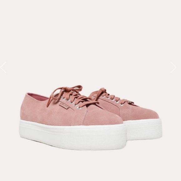 Superga Shoes - New SUPERGA suede platform sneaker